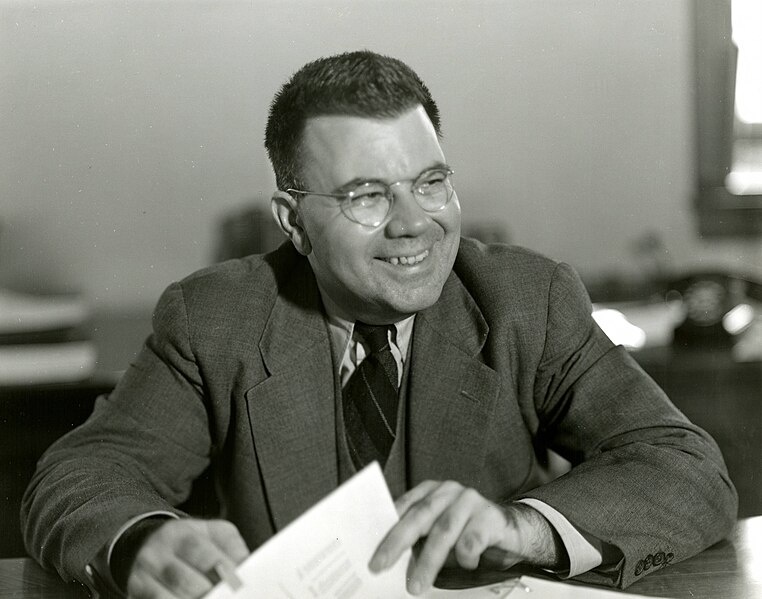 A black-and-white photograph of Edward Condon.