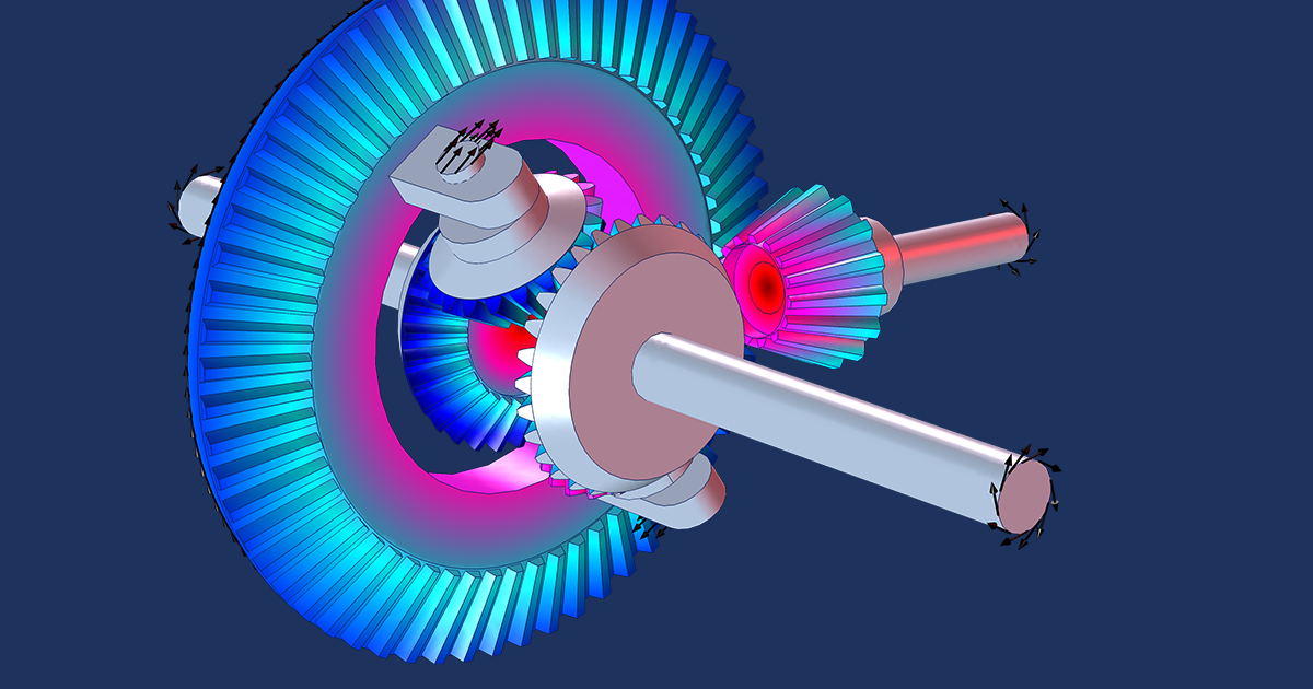 COMSOL Multiphysics 齿轮模拟简介| COMSOL 博客