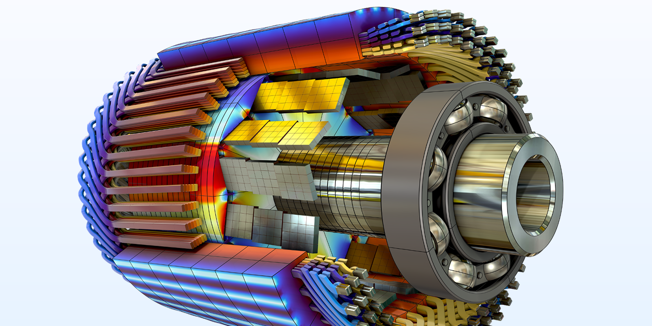 Durch das Hinzufügen von Umgebungsreflexionen wird ein Elektromotormodell zum Leben erweckt.